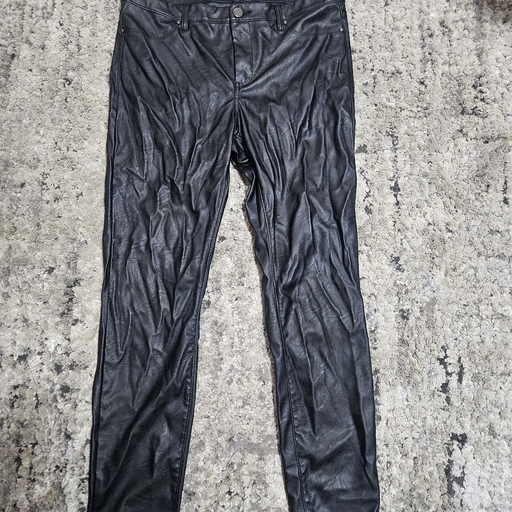 Blank NYC Jet Black Faux Leather Pants